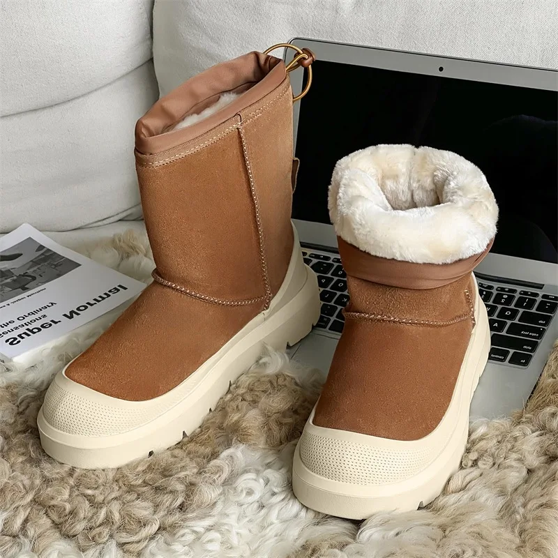 Men's Snow Boots Waterproof Non-Slip Comfortable Winter Warm Plush Lining Outdoor Ski Ankle Boots for Men
Men's Snow Boots Waterproof Non-Slip Comfortable Winter Warm Plush Lining Outdoor Ski Ankle Boots for Men