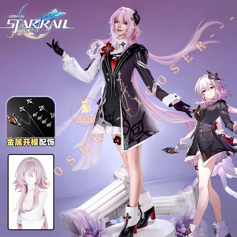 Honkai Star Rail Evernight March 7th Cosplay Costume Dress Headwear Mysterious Foreign Guest Halloween Party for Women iCoser
Honkai Star Rail Evernight March 7th Cosplay Costume Dress Headwear Mysterious Foreign Guest Halloween Party for Women iCoser