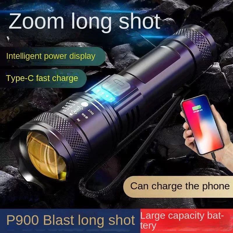 Model Power Torch Electric Display Rechargeable Long-Range Telescopic Focusing Highlight Outdoor Lighting Can Be Sent on Behalf
Model Power Torch Electric Display Rechargeable Long-Range Telescopic Focusing Highlight Outdoor Lighting Can Be Sent on Behalf