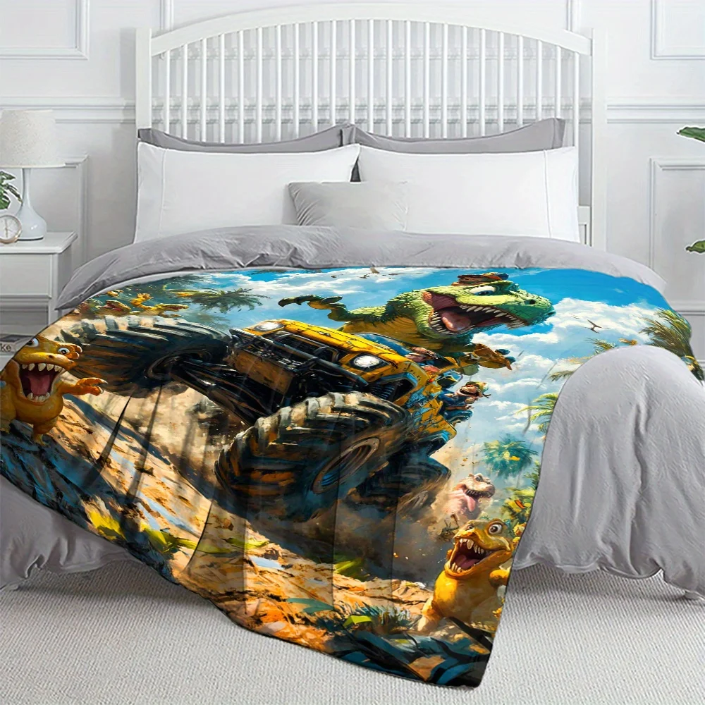 Adventurous Dinosaur and Monster Truck Soft Blanket - Perfect for Cozy Nights, Kids' Room Decor, and Fun Gifts
Adventurous Dinosaur and Monster Truck Soft Blanket - Perfect for Cozy Nights, Kids' Room Decor, and Fun Gifts