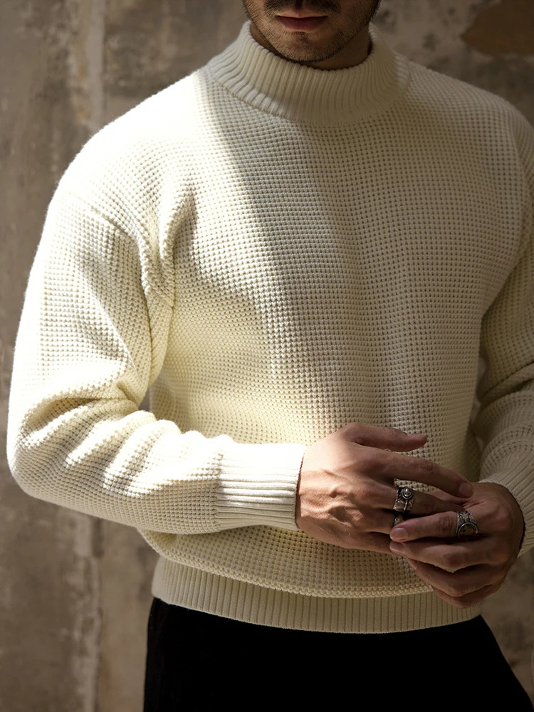 Vintage Turtleneck Sweater Men Long Sleeve Solid Color Knitwear Mens Jumper Tops Spring Fashion Knitting Pullover Male Sweaters
Vintage Turtleneck Sweater Men Long Sleeve Solid Color Knitwear Mens Jumper Tops Spring Fashion Knitting Pullover Male Sweaters