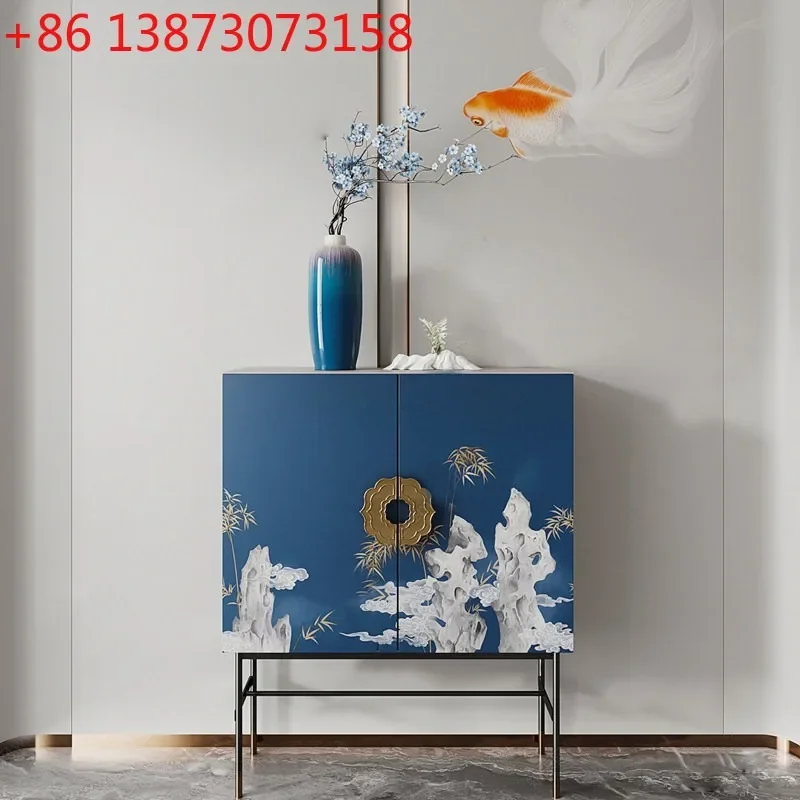 New Chinese-style home painting living room hotel lobby high cabinet model room furniture
New Chinese-style home painting living room hotel lobby high cabinet model room furniture