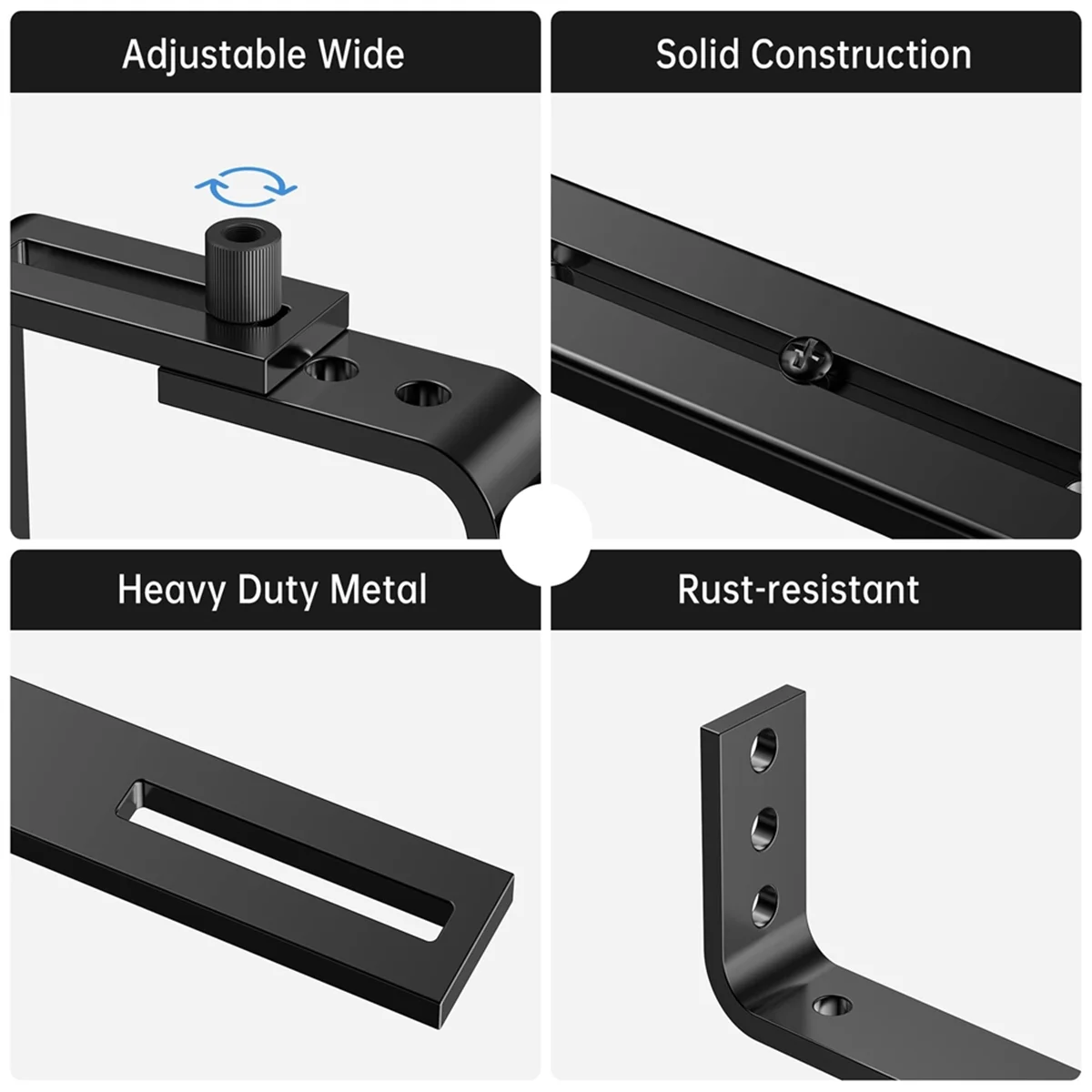 Y19AA 4PCS Adjustable Planter Box Bracket (6 to 12.5 Inches) for Flower Box Holders, Window Boxes PlantersHooks, Wall
Y19AA 4PCS Adjustable Planter Box Bracket (6 to 12.5 Inches) for Flower Box Holders, Window Boxes PlantersHooks, Wall