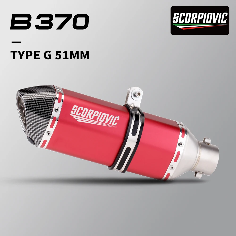 51mm Motorcycle Exhaust Muffler Pipe for Z1000 S1000RR CBR650 R1 MT07 MT09 CBR1000 Tmax530 F650GS R6 Z900 Z250 R3 370MM
51mm Motorcycle Exhaust Muffler Pipe for Z1000 S1000RR CBR650 R1 MT07 MT09 CBR1000 Tmax530 F650GS R6 Z900 Z250 R3 370MM