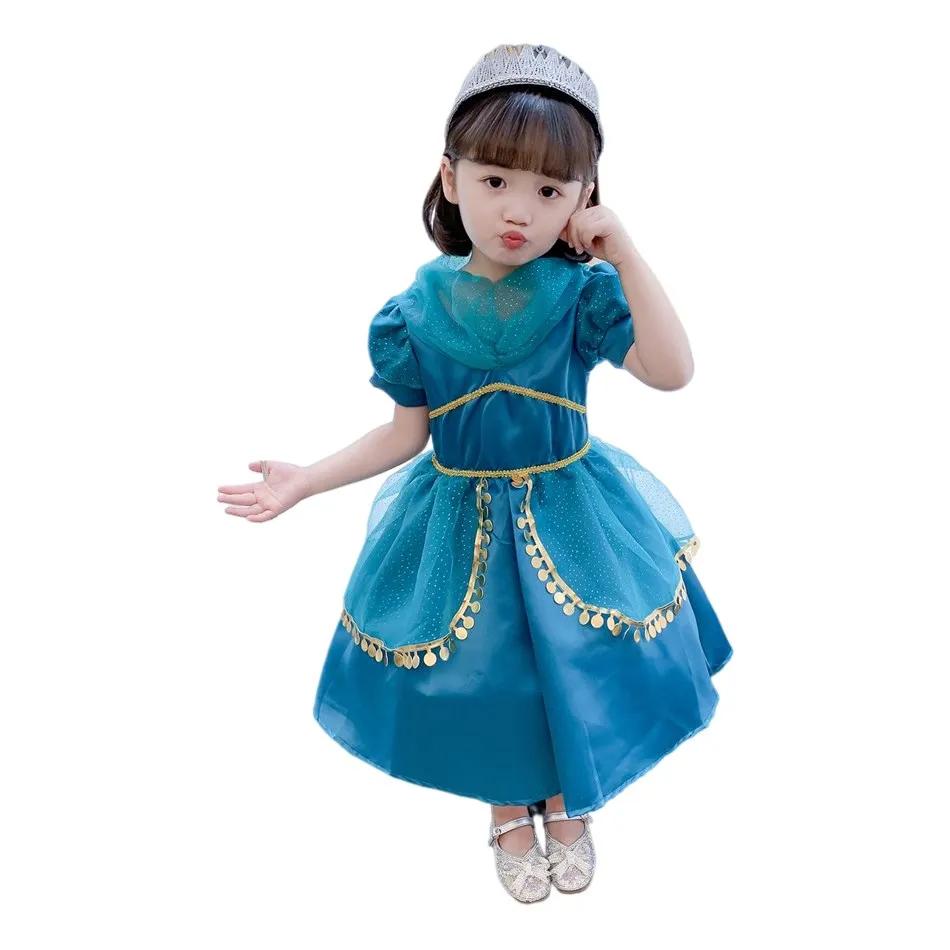 Kids Clothes Cosplay Jasmine Princess Performance Costume Dress For Girls Halloween Christmas Party Clothes Birthday Gifts 3-10y
Kids Clothes Cosplay Jasmine Princess Performance Costume Dress For Girls Halloween Christmas Party Clothes Birthday Gifts 3-10y