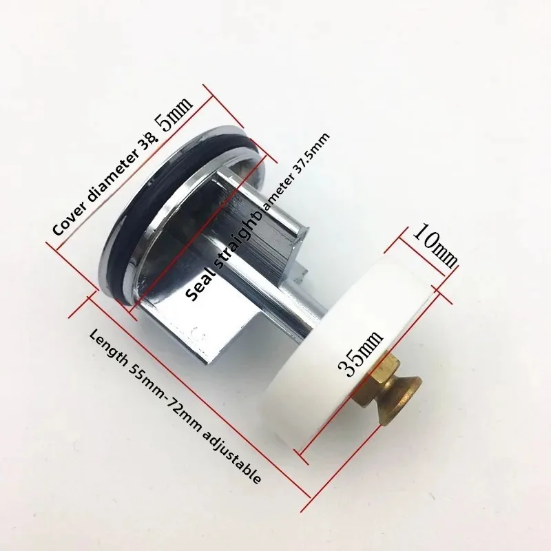 1pcs Copper Pop-Up Drain Plug 38mm for Kitchen & Bathroom - Chrome Finish Sprung Mechanism New
1pcs Copper Pop-Up Drain Plug 38mm for Kitchen & Bathroom - Chrome Finish Sprung Mechanism New