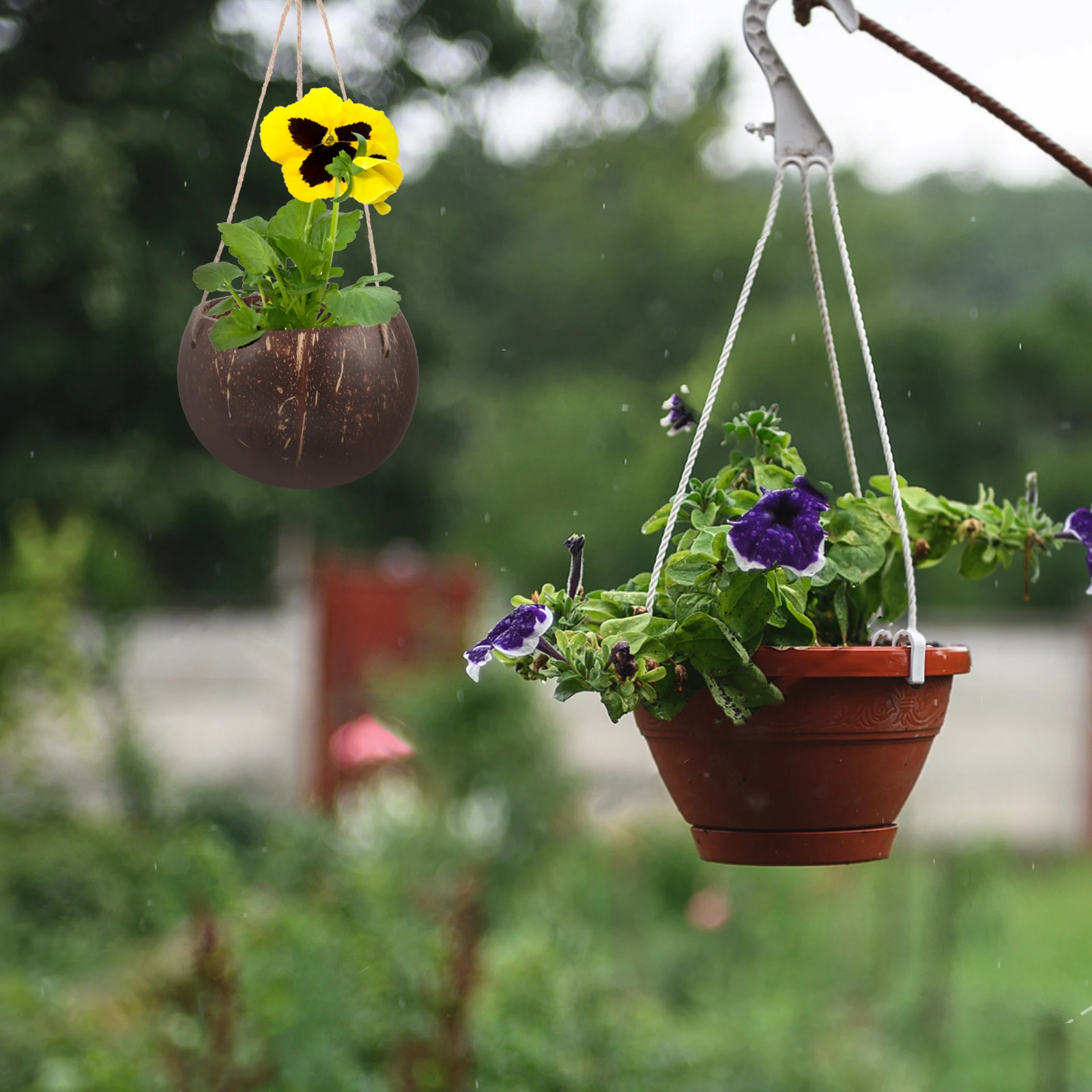 Hanging Flower Pot Basket Indoor Outdoor Plant Holder Sturdy Balcony Planter Large Hanging Basket for Indoor Plants Garden
Hanging Flower Pot Basket Indoor Outdoor Plant Holder Sturdy Balcony Planter Large Hanging Basket for Indoor Plants Garden