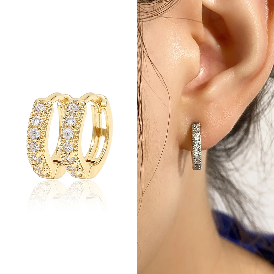 Uilz Gold Silver Color Fine 12/14/16Mm Hoop Earrings With Shiny CZ Zirconia For Women Girls Jewelry Anniversary Mom Gift
Uilz Gold Silver Color Fine 12/14/16Mm Hoop Earrings With Shiny CZ Zirconia For Women Girls Jewelry Anniversary Mom Gift