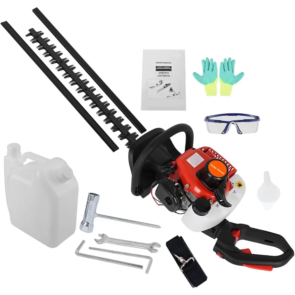 Hedge Trimmers, 24 Inch Cordless Hedge Trimmer Fuel-efficient Low Voice High-Powered Gas Hedge Trimmer Double Side Blade 26cc Ga
Hedge Trimmers, 24 Inch Cordless Hedge Trimmer Fuel-efficient Low Voice High-Powered Gas Hedge Trimmer Double Side Blade 26cc Ga