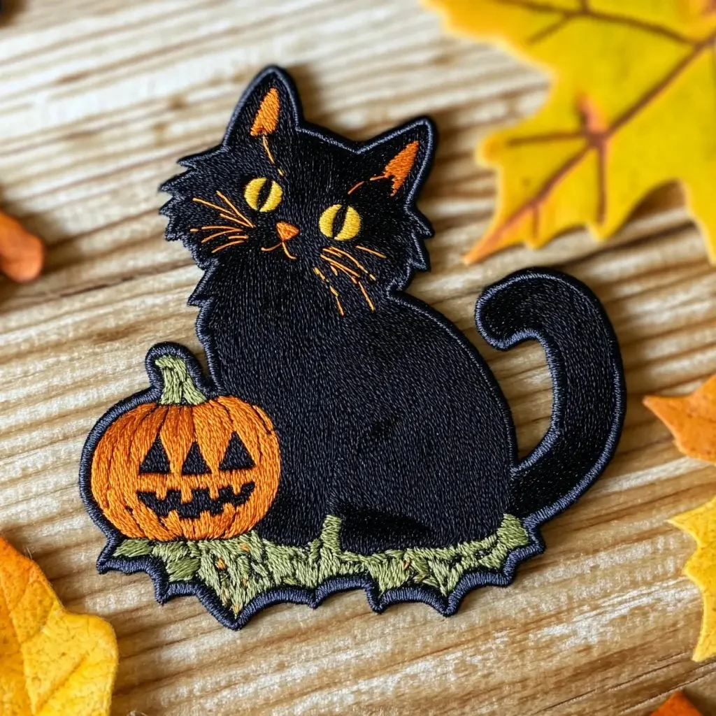 Embroidery Patch Halloween Pumpkin Cat Badge Hook&Loop Armband Backpack Clothes Hat Decorative Stickers DIY Patches for Clothing
Embroidery Patch Halloween Pumpkin Cat Badge Hook&Loop Armband Backpack Clothes Hat Decorative Stickers DIY Patches for Clothing
