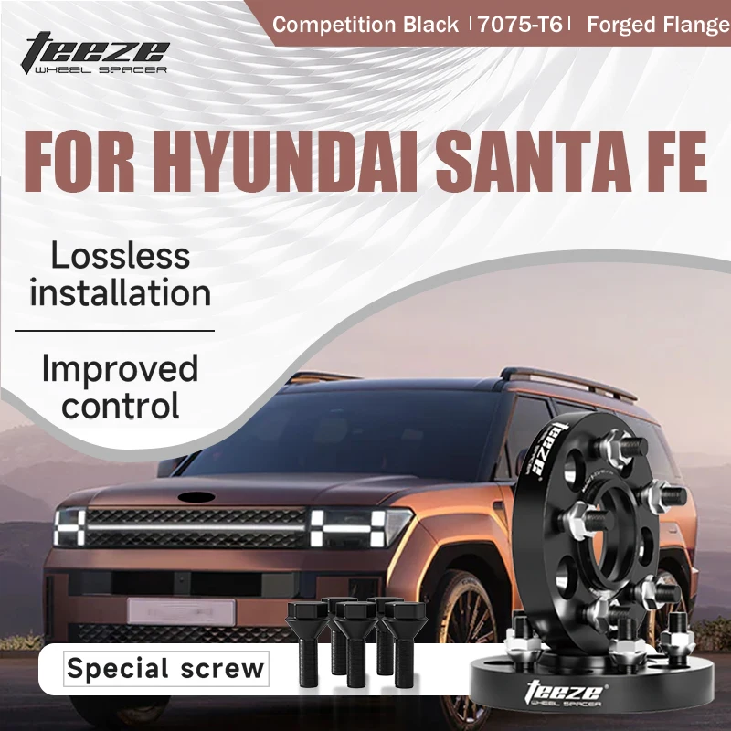 Teeze 2/4pcs 5x114.3 CB 67.1 M12 x 1.5 Hub Centric Black Forged wheel spacer For Hyundai Santa Fe Flange Plate 20/25/30/35mm
Teeze 2/4pcs 5x114.3 CB 67.1 M12 x 1.5 Hub Centric Black Forged wheel spacer For Hyundai Santa Fe Flange Plate 20/25/30/35mm