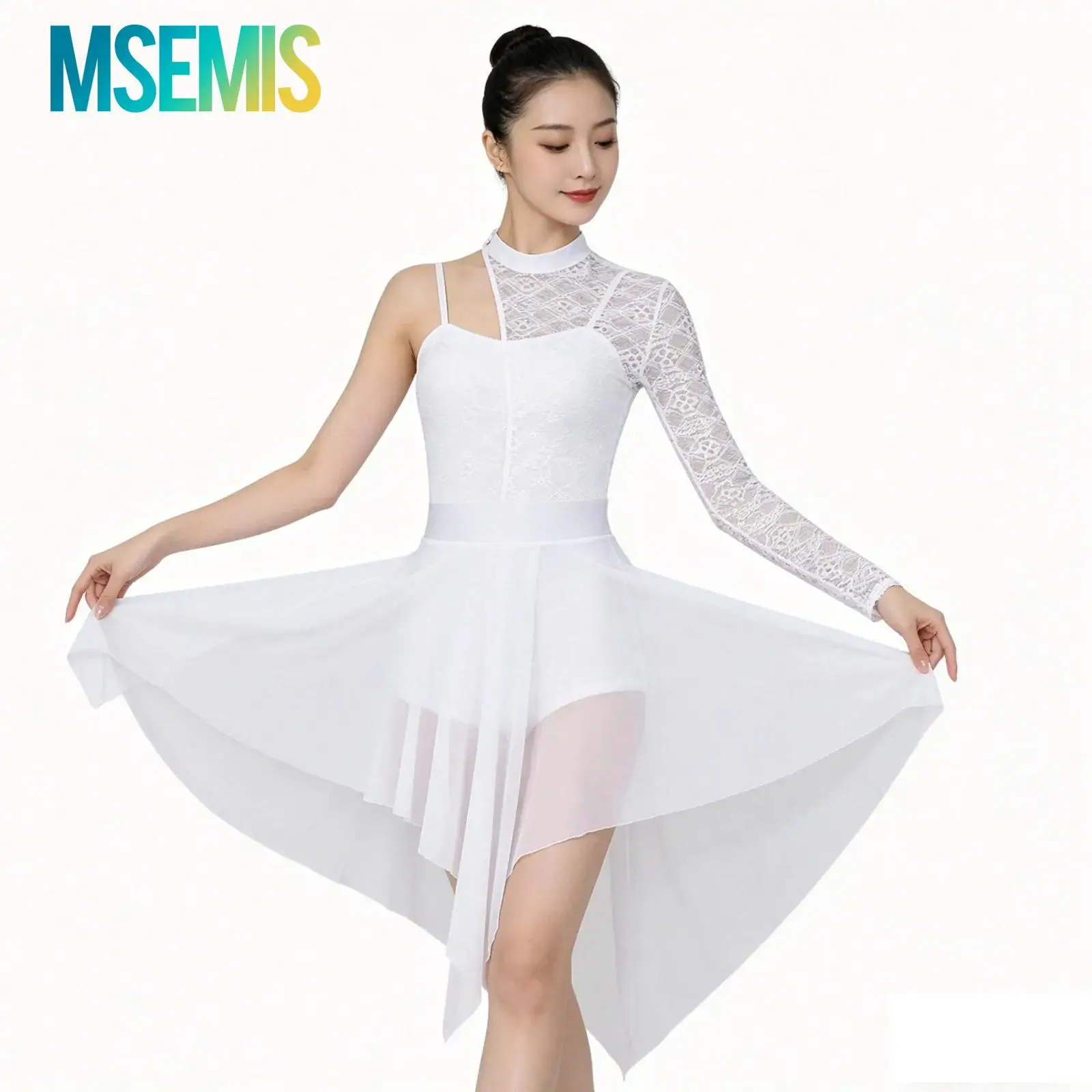Womens Gymnastics Figure Skating Ballet Jersey Lyrical Latin Jazz Dance Costume Sheer Lace Split Mesh Tutu Dance Leotard Dresses
Womens Gymnastics Figure Skating Ballet Jersey Lyrical Latin Jazz Dance Costume Sheer Lace Split Mesh Tutu Dance Leotard Dresses
