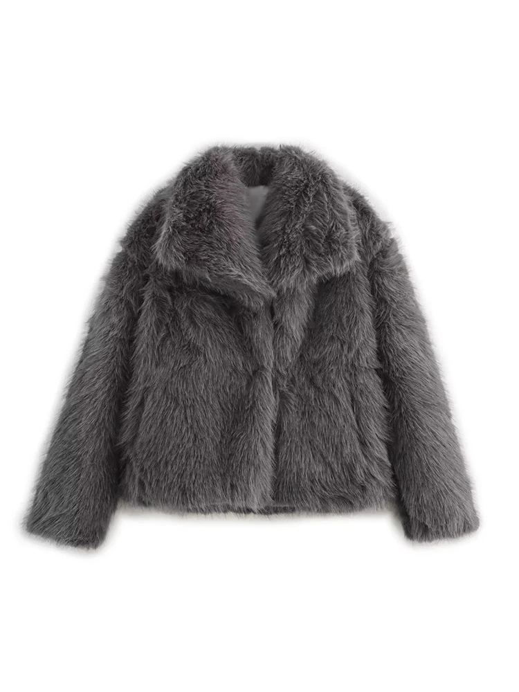 2024 New Autumn/Winter Women Artificial Fur Jacket Fashion Collar Fluffy Plush Coat Female Warm Short Top
2024 New Autumn/Winter Women Artificial Fur Jacket Fashion Collar Fluffy Plush Coat Female Warm Short Top