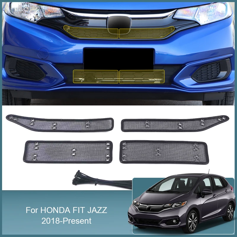 Stainless Steel Car Insect Screening Mesh Front Grille Insert Net Styling For Honda FIT JAZZ 2018-2025 External Auto Accessories
Stainless Steel Car Insect Screening Mesh Front Grille Insert Net Styling For Honda FIT JAZZ 2018-2025 External Auto Accessories