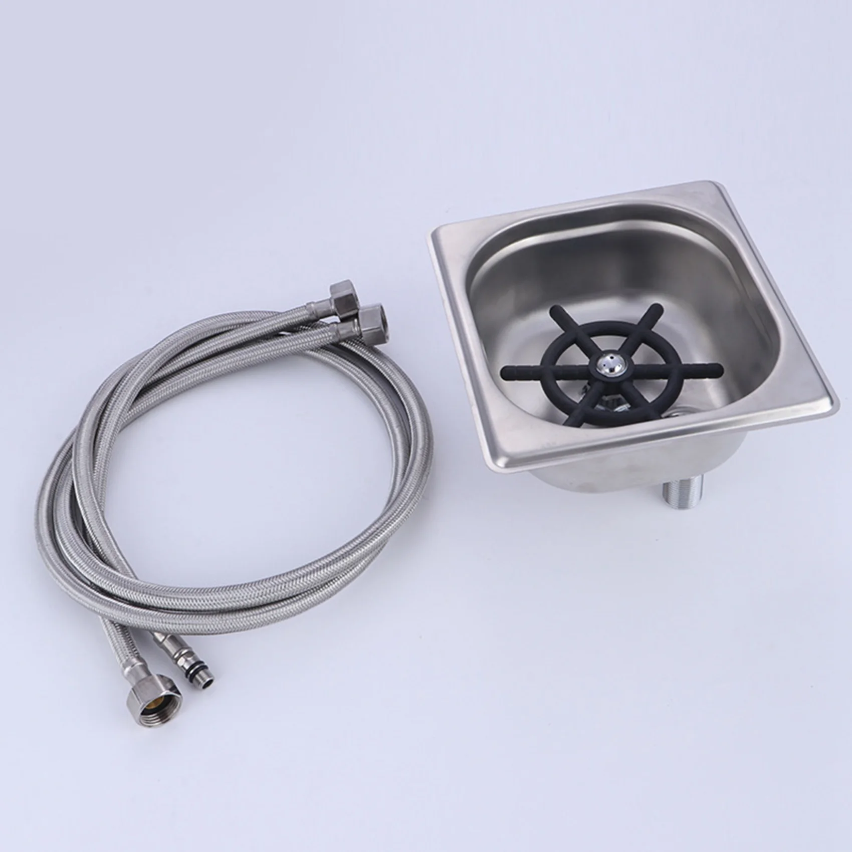 2X Cup Washer,Stainless Steel Automatic Cup Washer Glass Cleaning Rinser Bar Rinser Glass Rinser-Y78A
2X Cup Washer,Stainless Steel Automatic Cup Washer Glass Cleaning Rinser Bar Rinser Glass Rinser-Y78A