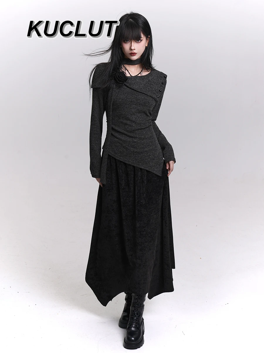 Весенне-осенний вязаный костюм, топ с длинными рукавами и юбка, комплект элитного корейского стиля, элегантный модный комплект из двух предметов для женщин
Весенне-осенний вязаный костюм, топ с длинными рукавами и юбка, комплект элитного корейского стиля, элегантный модный комплект из двух предметов для женщин