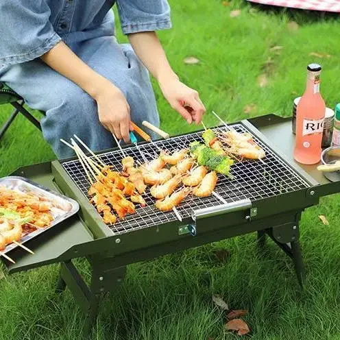 Camping Carbon Grill Outdoor Full Set Folding Grill Portable Outdoor Portable Car Grill Thickened
Camping Carbon Grill Outdoor Full Set Folding Grill Portable Outdoor Portable Car Grill Thickened