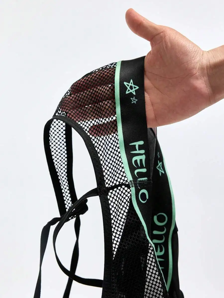Men Mesh Briefs With Letter Print And Star Pattern
Men Mesh Briefs With Letter Print And Star Pattern