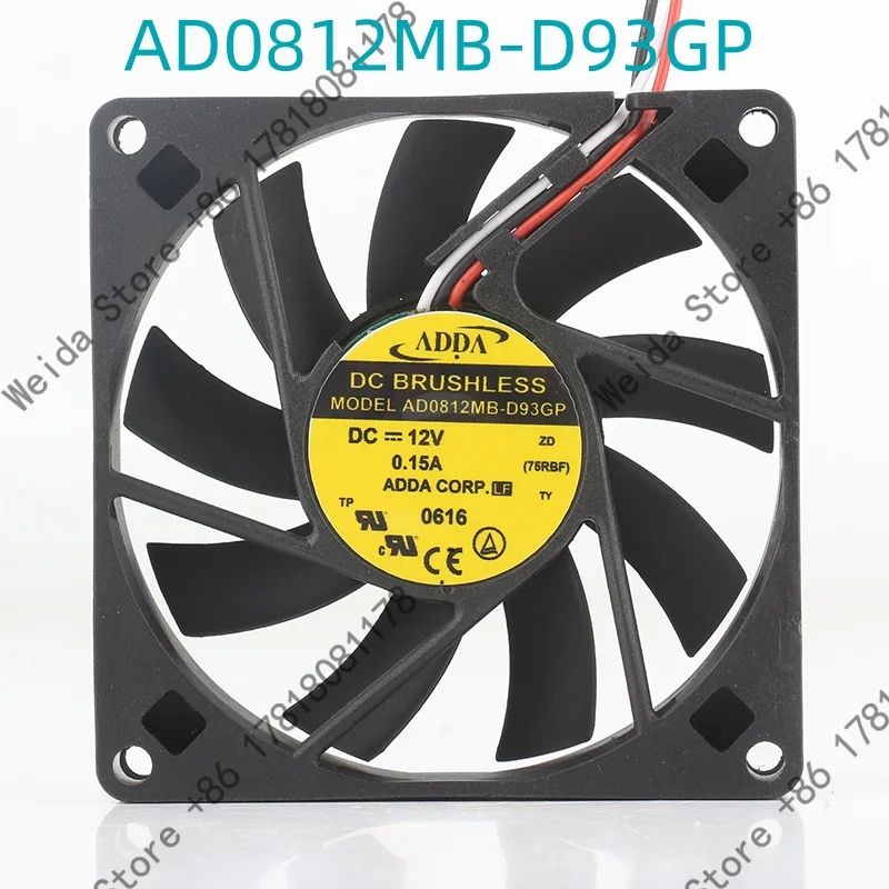 Cooling fan Original ADDA 24V 48V DC 12V 0.15A 8015 8CM 80X80X15MM inverter Ultra-quiet double ball bearing AD0812MB-D93GP
Cooling fan Original ADDA 24V 48V DC 12V 0.15A 8015 8CM 80X80X15MM inverter Ultra-quiet double ball bearing AD0812MB-D93GP