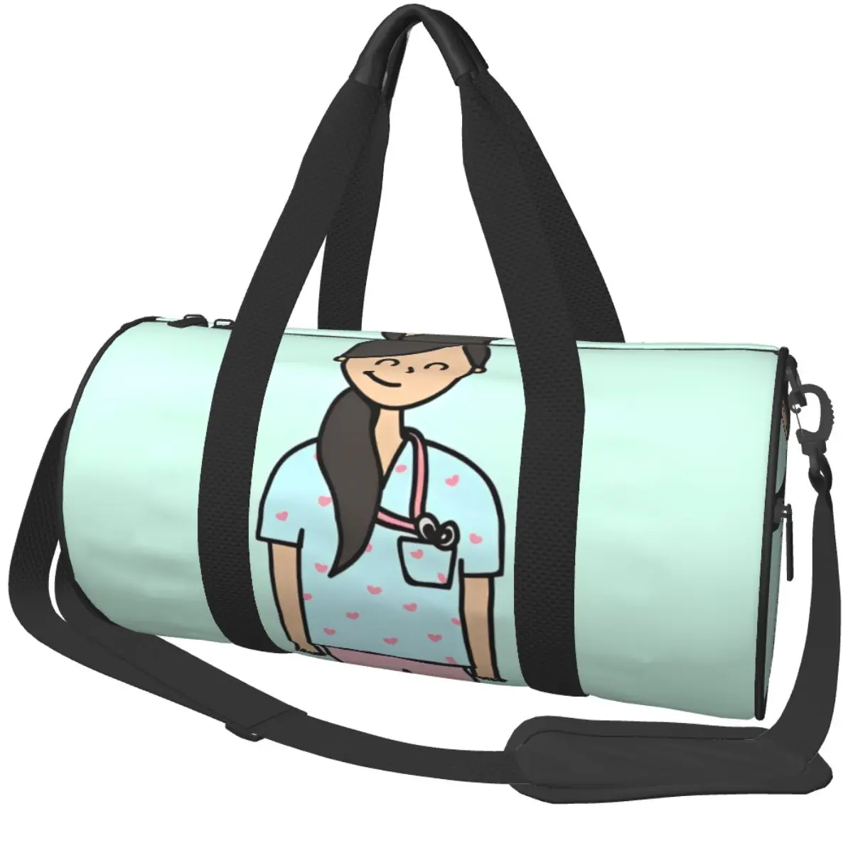 Спортивная сумка для спортзала Enfermera En Apuros, большая вместительная мужская сумка из оксфордской ткани с принтом, забавная дорожная сумка для фитнеса
Спортивная сумка для спортзала Enfermera En Apuros, большая вместительная мужская сумка из оксфордской ткани с принтом, забавная дорожная сумка для фитнеса