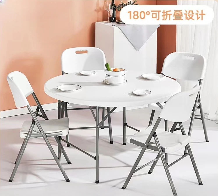 Folding round table household simple big round table dining table table can be moved modern and simple outdoor.
Folding round table household simple big round table dining table table can be moved modern and simple outdoor.