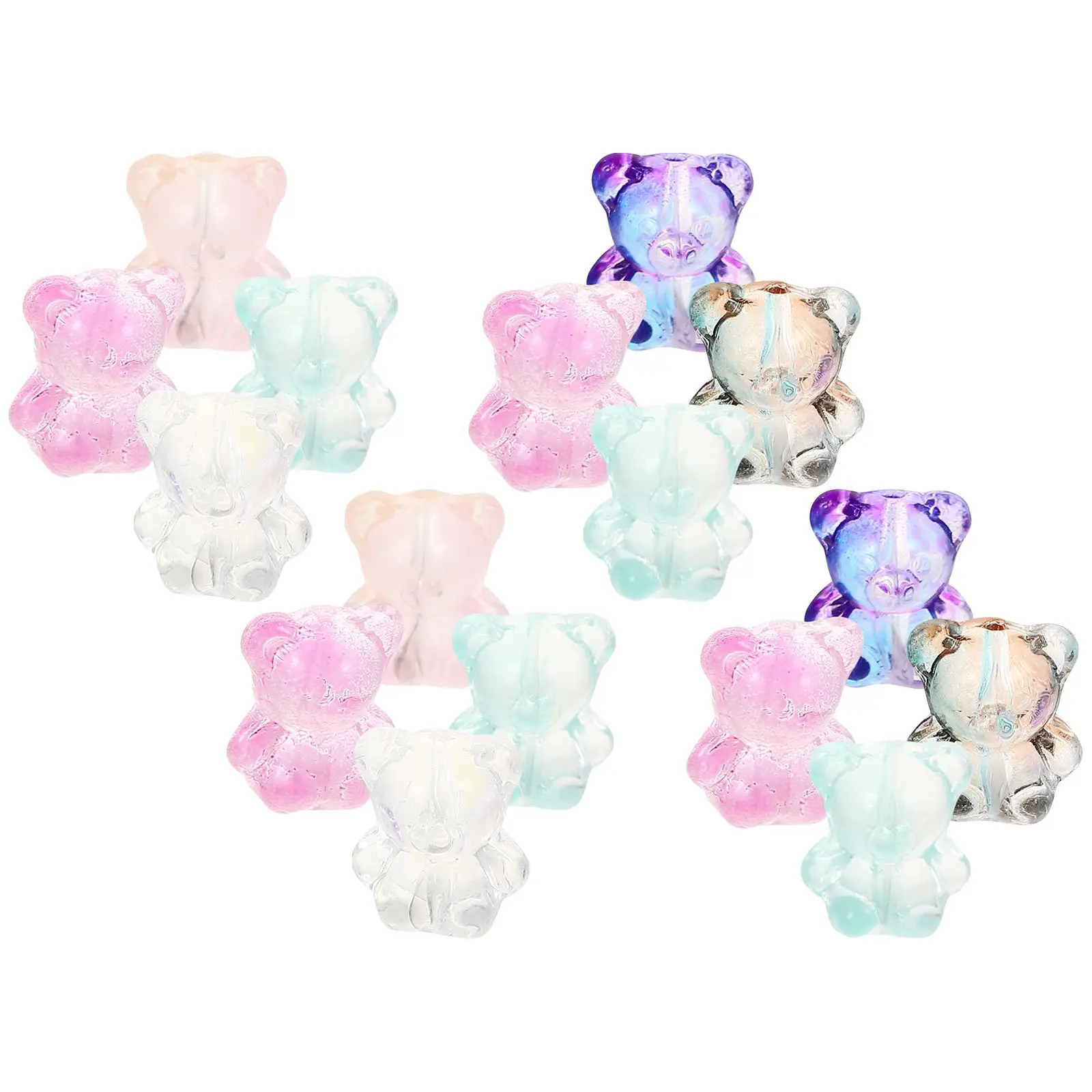 100 Pcs Bear Shaped Glass Beads for Jewelry Making DIY Accessories 3D Crystal Charm Stringing Hole Decorative Bracelet Necklace
100 Pcs Bear Shaped Glass Beads for Jewelry Making DIY Accessories 3D Crystal Charm Stringing Hole Decorative Bracelet Necklace