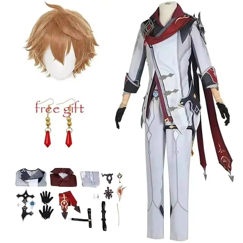 Anime Game Genshin Impact Tartaglia Cosplay Costume Childe Full Set Wig Earrings Halloween Party Costumes
Anime Game Genshin Impact Tartaglia Cosplay Costume Childe Full Set Wig Earrings Halloween Party Costumes