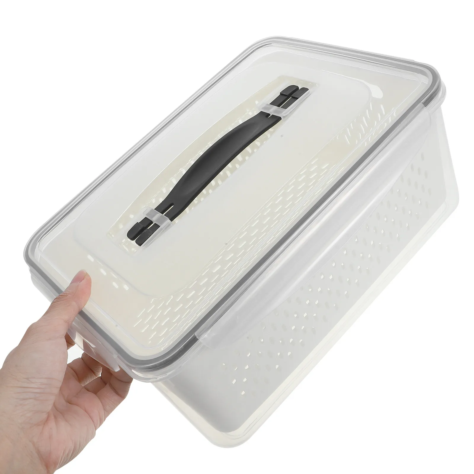 Fresh-Keeping Box Refrigerator Storage Box with Drainage Basket Safe Reusable PP Fruit Vegetable Organizer for Kitchen Fridge
Fresh-Keeping Box Refrigerator Storage Box with Drainage Basket Safe Reusable PP Fruit Vegetable Organizer for Kitchen Fridge