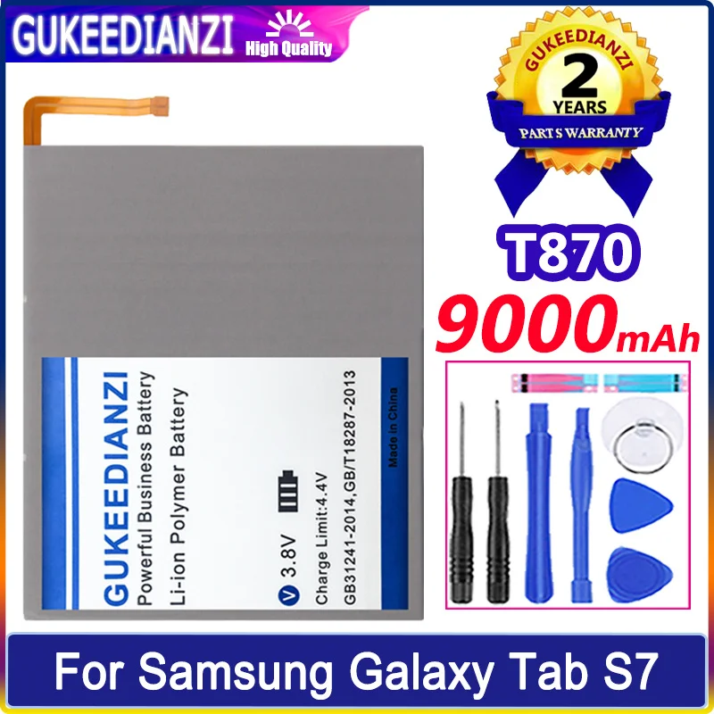 Аккумулятор GUKEEDIANZI T870 (EB-BT875ABY) 9000 мАч для Samsung Galaxy Tab S7 SM-T875
Аккумулятор GUKEEDIANZI T870 (EB-BT875ABY) 9000 мАч для Samsung Galaxy Tab S7 SM-T875