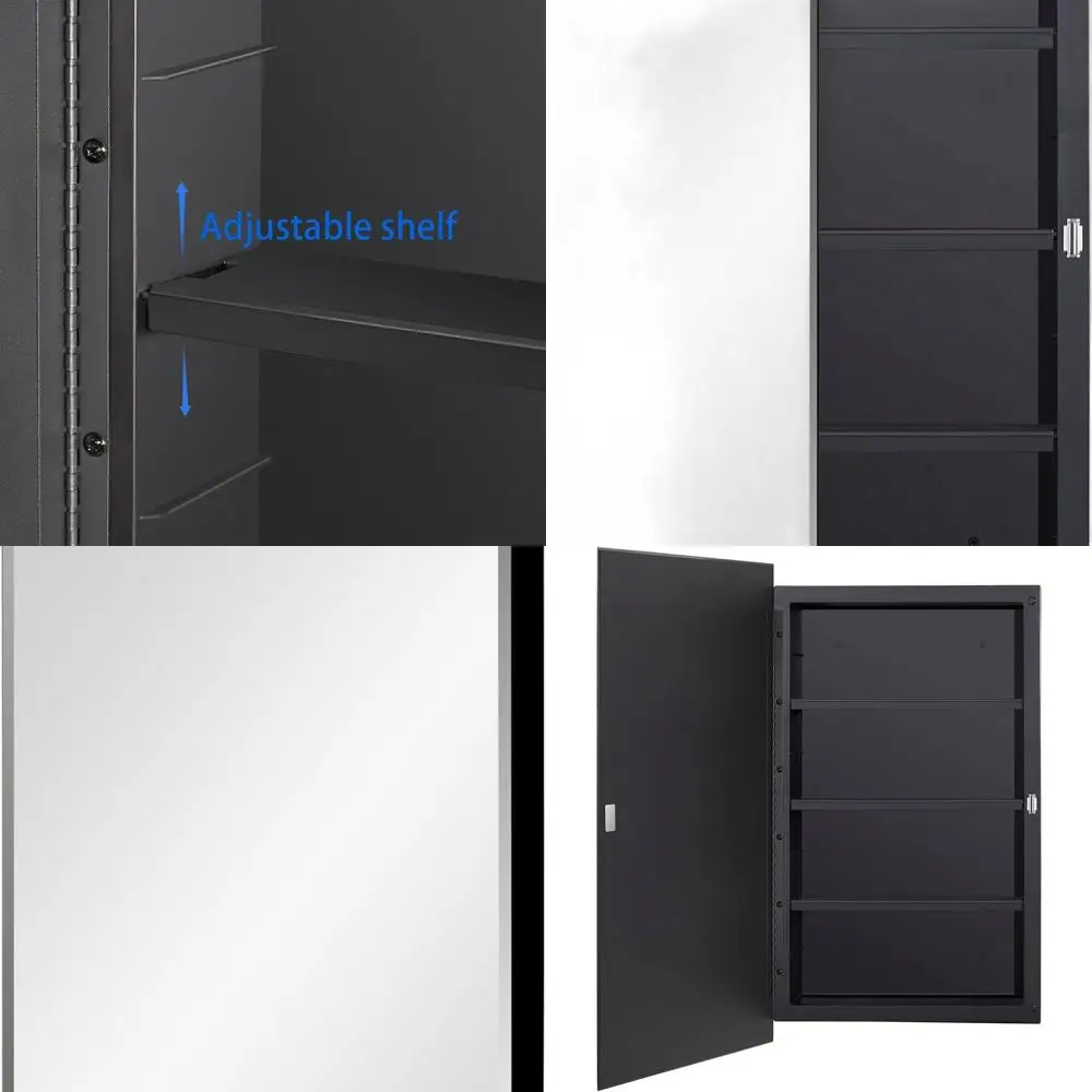 18x28 Inch Beveled Edge Mirror Medicine Cabinet for Bathroom, Recessed & Surface Mount Options
18x28 Inch Beveled Edge Mirror Medicine Cabinet for Bathroom, Recessed & Surface Mount Options