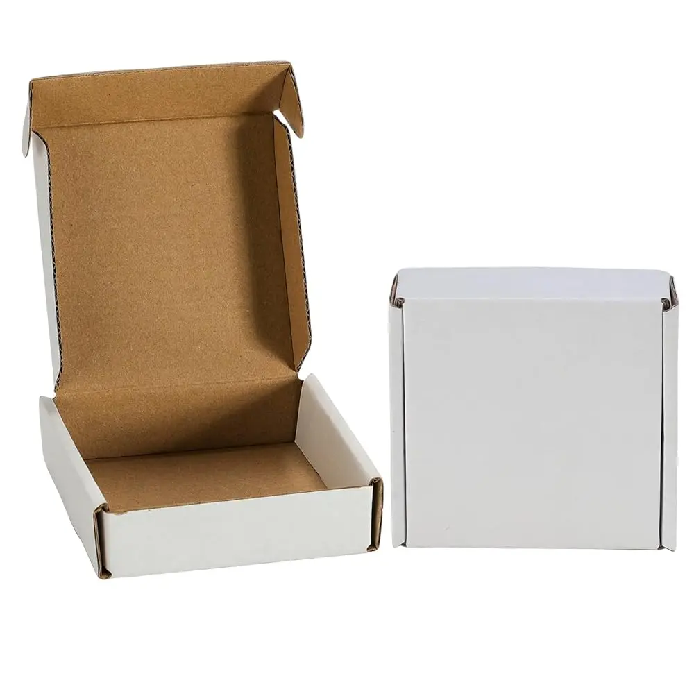4x4x1 inches Shipping Boxes 50 Pack, White Corrugated Cardboard Box,Mailer carton for Packaging Small Business,Gifts,Craft,Je
4x4x1 inches Shipping Boxes 50 Pack, White Corrugated Cardboard Box,Mailer carton for Packaging Small Business,Gifts,Craft,Je