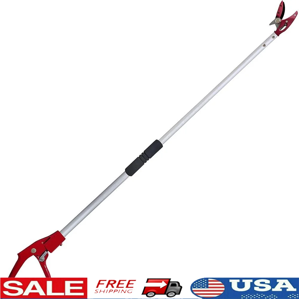 4 Foot Pole Pruner Tree Trimmer Long Reach Pruning Shears Lightweight Aluminum Handle Garden Clippers Fruit Picker Cut and Hold
4 Foot Pole Pruner Tree Trimmer Long Reach Pruning Shears Lightweight Aluminum Handle Garden Clippers Fruit Picker Cut and Hold