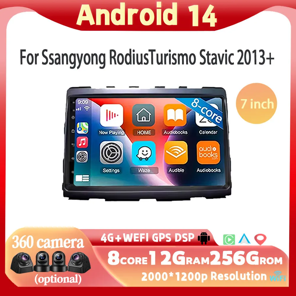 Car Radio Android 14 For Ssangyong Rodius Turismo Stavic 2013+ Carplay GPS Screen Android Auto Stereo Multimedia Player No 2din
Car Radio Android 14 For Ssangyong Rodius Turismo Stavic 2013+ Carplay GPS Screen Android Auto Stereo Multimedia Player No 2din