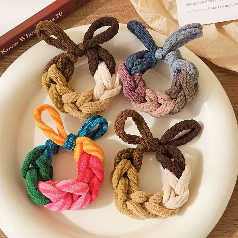Hand-woven bow-tie Head Rope For Women With Thick Hair Rope High Elastic Hair Ring Rubber Band Hair Accessories
Hand-woven bow-tie Head Rope For Women With Thick Hair Rope High Elastic Hair Ring Rubber Band Hair Accessories
