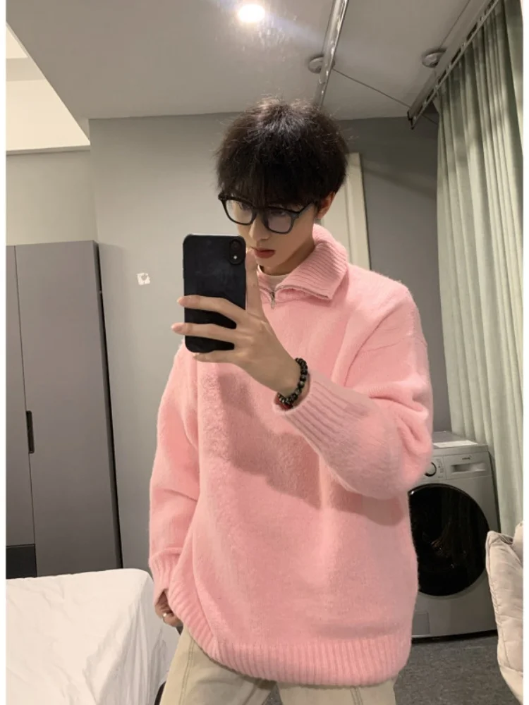 Men's f-Zip Collar Sweater Autumn Winter American Retro Lazy Sle Couple Knitted irt Small Design Sense Thiened Long ...
Men's f-Zip Collar Sweater Autumn Winter American Retro Lazy Sle Couple Knitted irt Small Design Sense Thiened Long ...