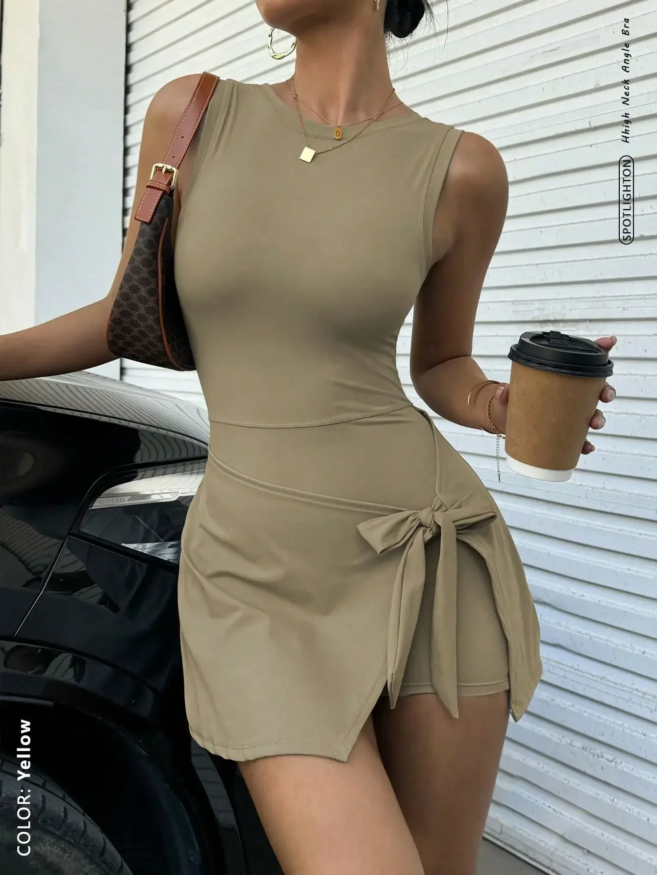 Women 2 In 1 Anti Exposure Sleeveless Sports Dress Stylish Waist Tie Design Slimming Elegant Basic Outfit Soft Skin Friendly Breathable Daily Casual Wear Outdoor Golf Tennis Running Fitness Summer Fashion Sporty Dress
Women 2 In 1 Anti Exposure Sleeveless Sports Dress Stylish Waist Tie Design Slimming Elegant Basic Outfit Soft Skin Friendly Breathable Daily Casual Wear Outdoor Golf Tennis Running Fitness Summer Fashion Sporty Dress