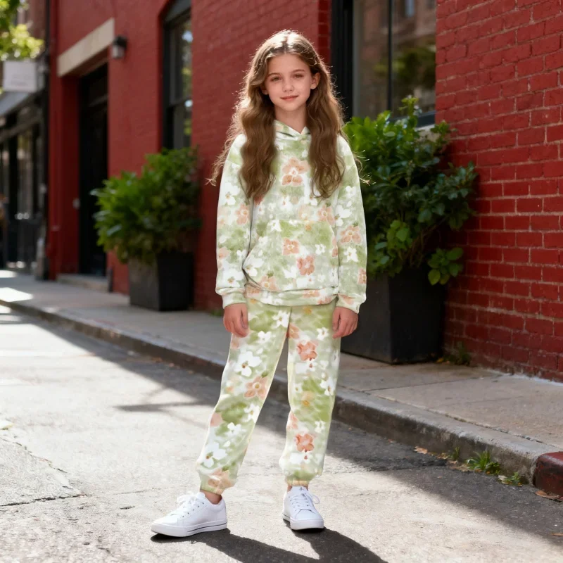 2026 Girls' Tie-Dye Print Hooded Set - Children's Fresh Casual Sweater and Pants Two-Piece Set for Autumn and Winter
2026 Girls' Tie-Dye Print Hooded Set - Children's Fresh Casual Sweater and Pants Two-Piece Set for Autumn and Winter