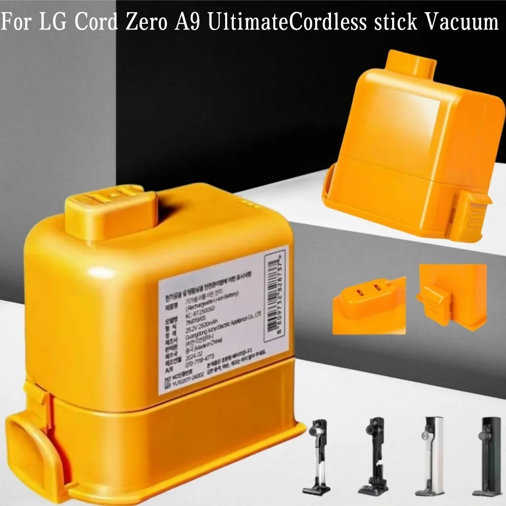 Original Replacement Battery EAC63382201 EAC63382204 for LG Cord Zero A9 Ultimate/Plus/Max/A9K Pro/A9MASTER2X Vacuum Cleaner
Original Replacement Battery EAC63382201 EAC63382204 for LG Cord Zero A9 Ultimate/Plus/Max/A9K Pro/A9MASTER2X Vacuum Cleaner