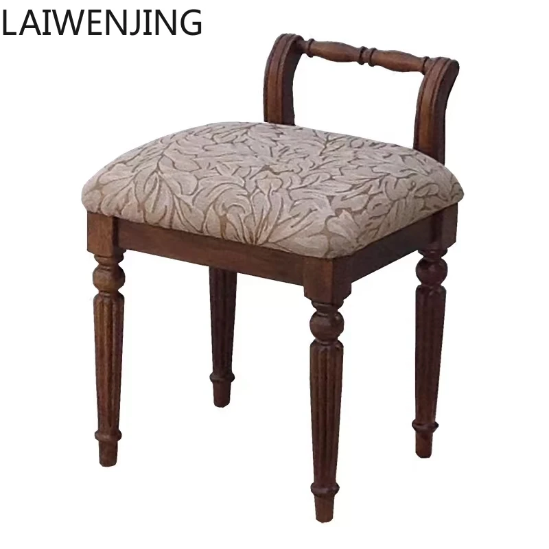 HLZ dressing stool European all-solid wood makeup stool dressing table chair fabric soft bag square stool retro
HLZ dressing stool European all-solid wood makeup stool dressing table chair fabric soft bag square stool retro