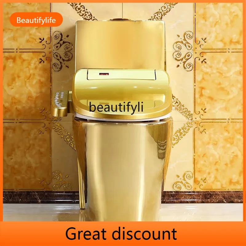 A17 Waterless Pressure Smart gold Toilet for Home Use, Multifunctional Bidet, Fully Automatic Drying for Bathroom
A17 Waterless Pressure Smart gold Toilet for Home Use, Multifunctional Bidet, Fully Automatic Drying for Bathroom