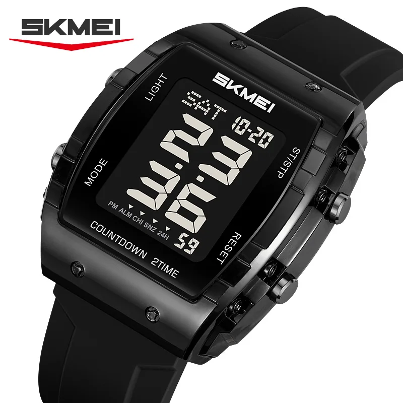 SKMEI 2409, электронные часы, роскошные уличные часы с обратным отсчетом, секундомер, цифровые наручные часы для мужчин и женщин, календарь, светодиодный светильник, водонепроницаемые
SKMEI 2409, электронные часы, роскошные уличные часы с обратным отсчетом, секундомер, цифровые наручные часы для мужчин и женщин, календарь, светодиодный светильник, водонепроницаемые