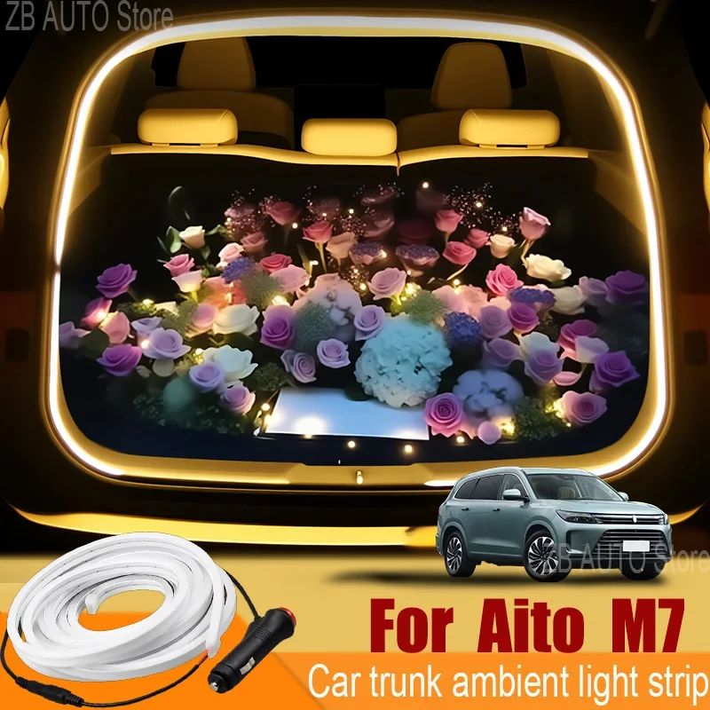 For aito M7 Automobile trunk ambient light automatic sensing car interior lighting with accessories
For aito M7 Automobile trunk ambient light automatic sensing car interior lighting with accessories