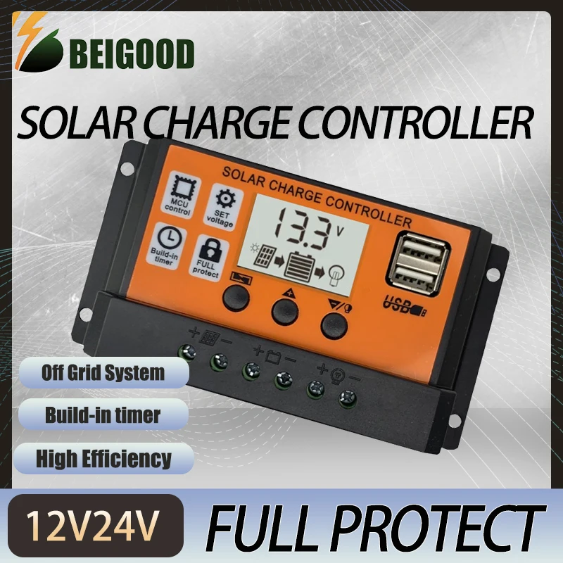 10/20/30A PWM Solar Charge and Discharge Controller LCD Display Dual USB Auto Solar Cell Panel Charger Regulator
10/20/30A PWM Solar Charge and Discharge Controller LCD Display Dual USB Auto Solar Cell Panel Charger Regulator