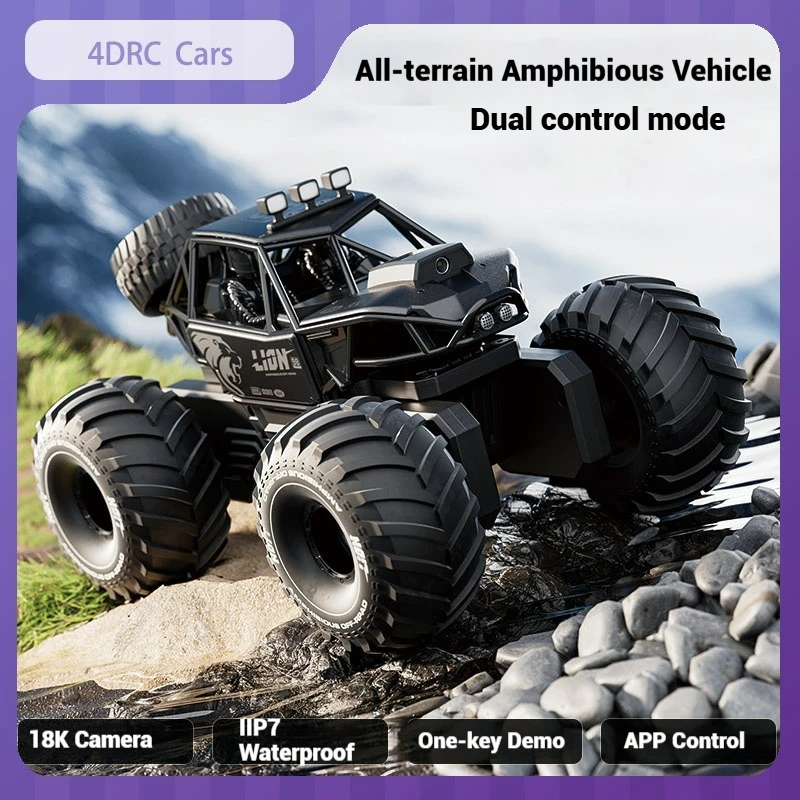 Радиоуправляемая автомобильная видео-амфибия 4WD, двойной режим управления, сверхдлительное время автономной работы, 50 минут, вездеходная высокоскоростная внедорожная машина, мужской подарок 
Радиоуправляемая автомобильная видео-амфибия 4WD, двойной режим управления, сверхдлительное время автономной работы, 50 минут, вездеходная высокоскоростная внедорожная машина, мужской подарок