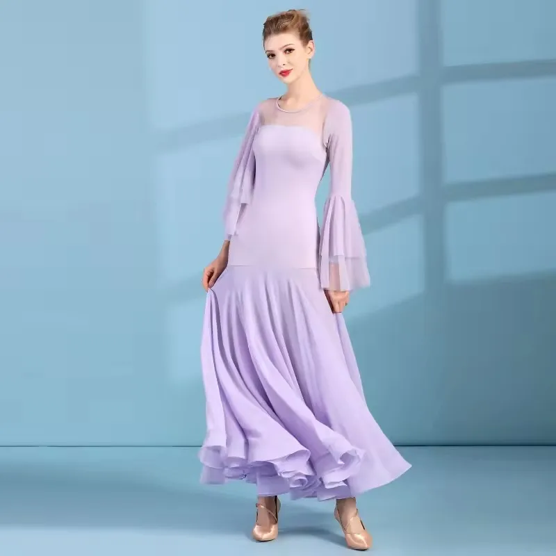 2025 Ballroom Dance Dress For Women Waltz Latin Modern Dance Competition Performance Clothes With Chest Pads
2025 Ballroom Dance Dress For Women Waltz Latin Modern Dance Competition Performance Clothes With Chest Pads