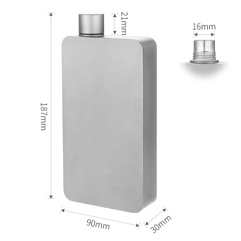 Square Pure Titanium Flask 400ml 13.5oz Lightweight Leakproof with Brushed Finish for Travel Hiking Camping Whiskey Use
Square Pure Titanium Flask 400ml 13.5oz Lightweight Leakproof with Brushed Finish for Travel Hiking Camping Whiskey Use