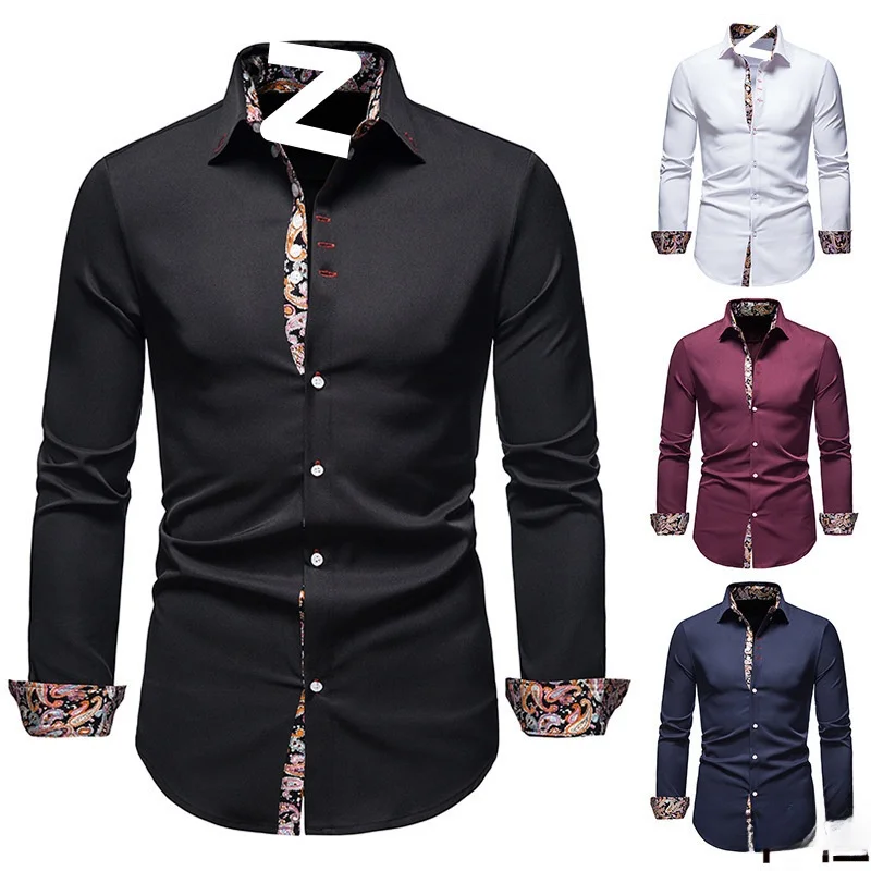 Men's Floral Paisley Print Long Sleeve Dress Shirt Slim Fit Casual Button up Shirt Fashionable Spring Season Non-Iron Treatment
Men's Floral Paisley Print Long Sleeve Dress Shirt Slim Fit Casual Button up Shirt Fashionable Spring Season Non-Iron Treatment