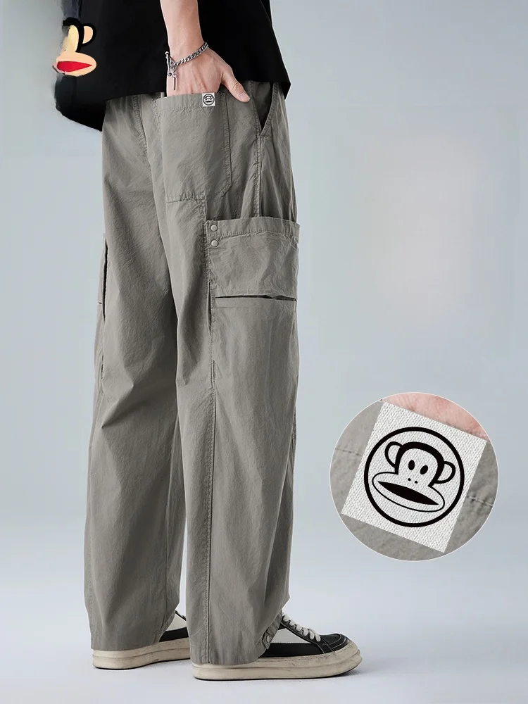 Мужские летние легкие дышащие повседневные брюки Paul Frank American Workwear свободного прямого кроя из хлопка
Мужские летние легкие дышащие повседневные брюки Paul Frank American Workwear свободного прямого кроя из хлопка