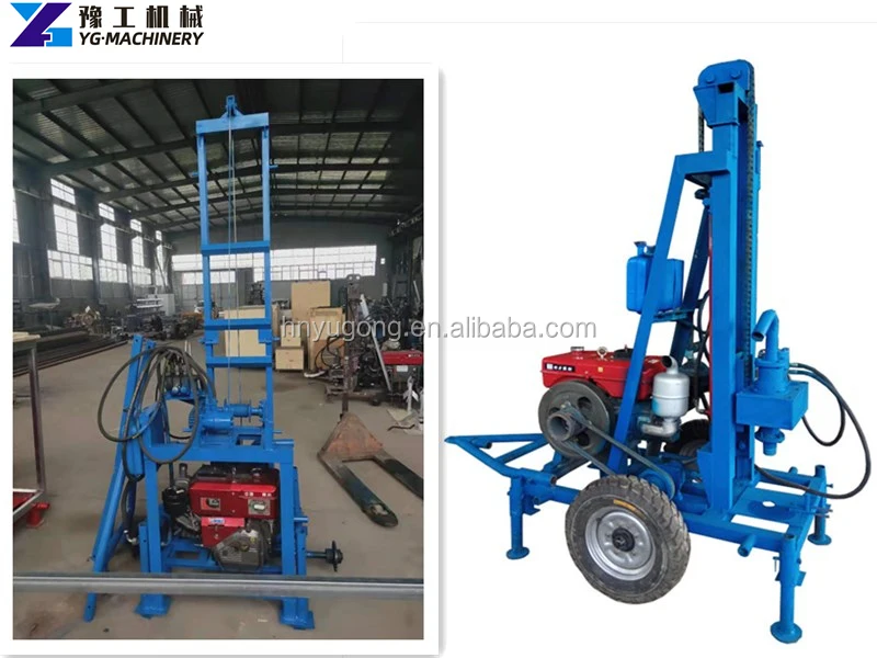 0-150m Depth Water Well Drilling Rig Machine Portable Diesel Rotary Borehole Rig for Mountain Use
0-150m Depth Water Well Drilling Rig Machine Portable Diesel Rotary Borehole Rig for Mountain Use