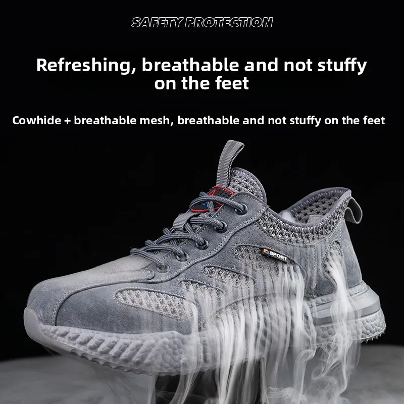 Anti-smashing Labor Insurance Shoes Summer Breathable Construction Site Wear-resistant Lightweight and Non-slip Shoes
Anti-smashing Labor Insurance Shoes Summer Breathable Construction Site Wear-resistant Lightweight and Non-slip Shoes